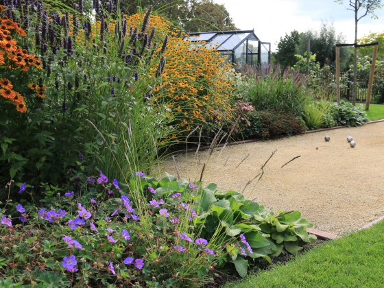 Jeu de boules tuin