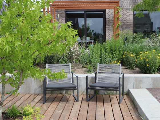 Tuin aan het park